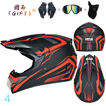 Cargar imagen en el visor de la galería, Casco Motocross (Varios diseños y tamaños) + pack de regalo