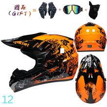 Cargar imagen en el visor de la galería, Casco Motocross (Varios diseños y tamaños) + pack de regalo