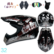 Cargar imagen en el visor de la galería, Casco Motocross (Varios diseños y tamaños) + pack de regalo
