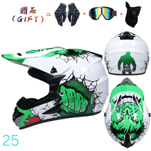 Cargar imagen en el visor de la galería, Casco Motocross (Varios diseños y tamaños) + pack de regalo