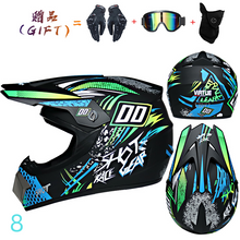 Cargar imagen en el visor de la galería, Casco Motocross (Varios diseños y tamaños) + pack de regalo