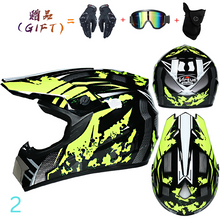 Cargar imagen en el visor de la galería, Casco Motocross (Varios diseños y tamaños) + pack de regalo