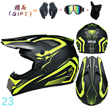 Cargar imagen en el visor de la galería, Casco Motocross (Varios diseños y tamaños) + pack de regalo